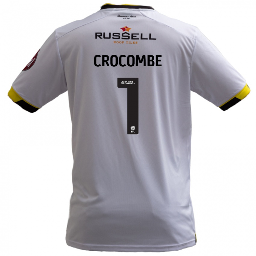 Dětské Max Crocombe #1 Bílý Daleko Hráčské Dresy 2024/25 Dres