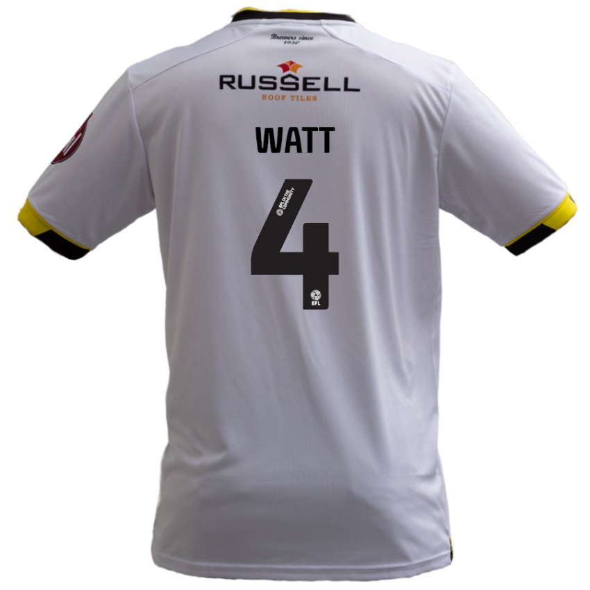 Dětské Elliot Watt #4 Bílý Daleko Hráčské Dresy 2024/25 Dres