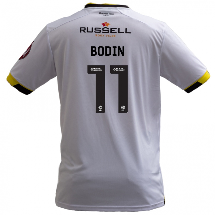 Dětské Billy Bodin #11 Bílý Daleko Hráčské Dresy 2024/25 Dres