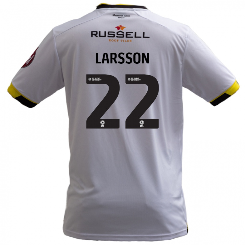 Dětské Julian Larsson #22 Bílý Daleko Hráčské Dresy 2024/25 Dres