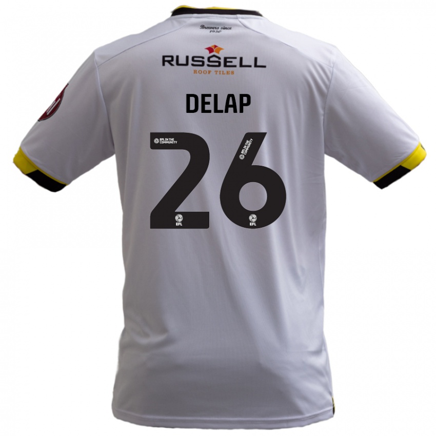 Dětské Finn Delap #26 Bílý Daleko Hráčské Dresy 2024/25 Dres