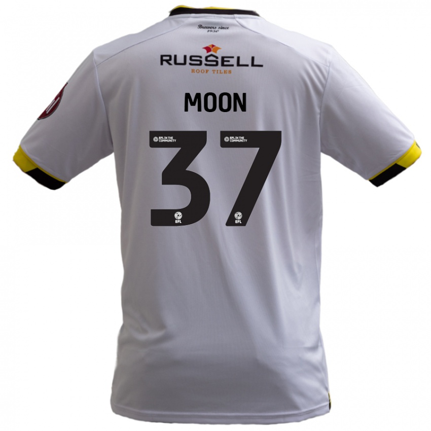 Dětské Jasper Moon #37 Bílý Daleko Hráčské Dresy 2024/25 Dres