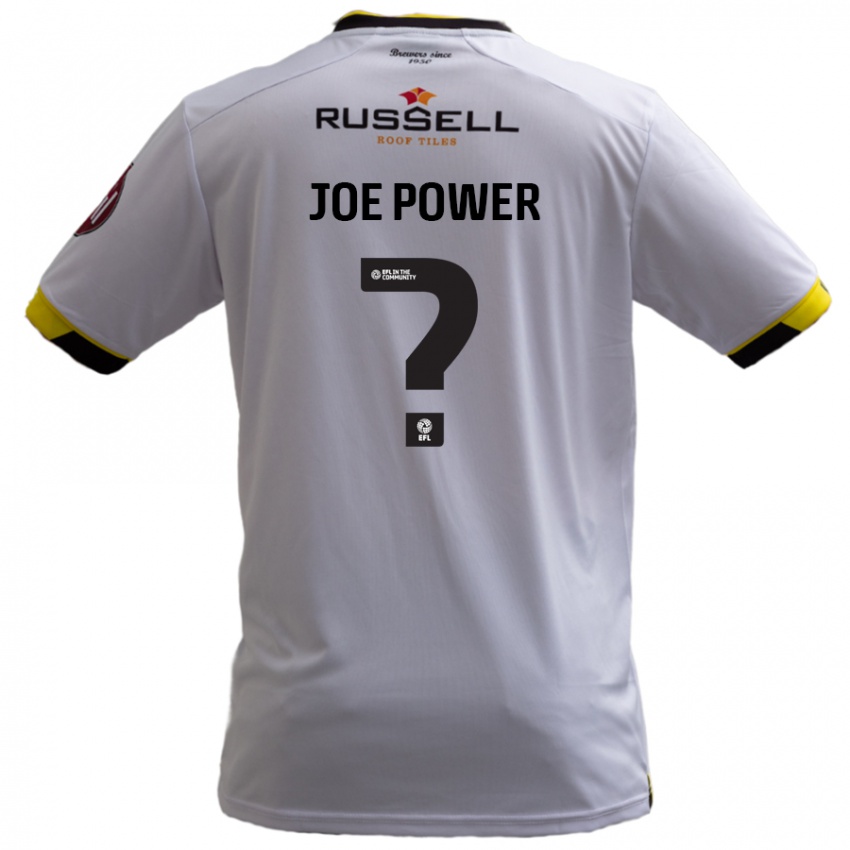 Dětské John Joe Power #0 Bílý Daleko Hráčské Dresy 2024/25 Dres