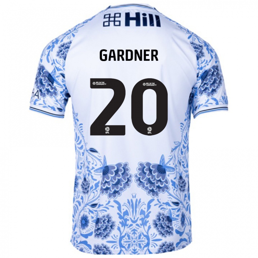 Dětské Gary Gardner #20 Bílá Modrá Daleko Hráčské Dresy 2024/25 Dres