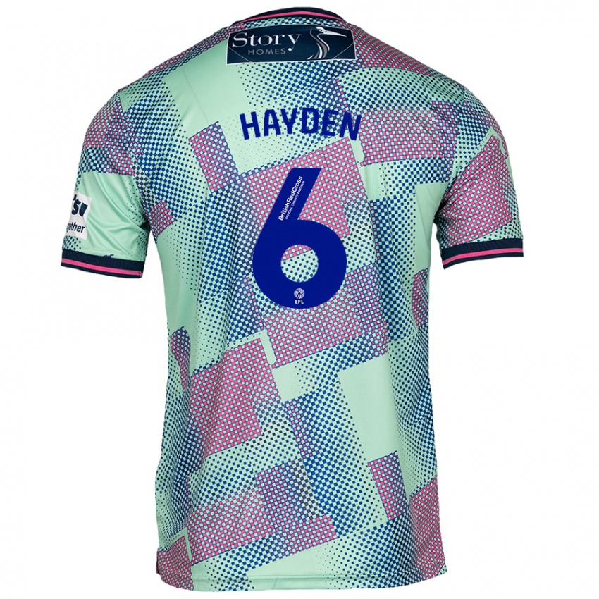 Dětské Aaron Hayden #6 Zelený Daleko Hráčské Dresy 2024/25 Dres