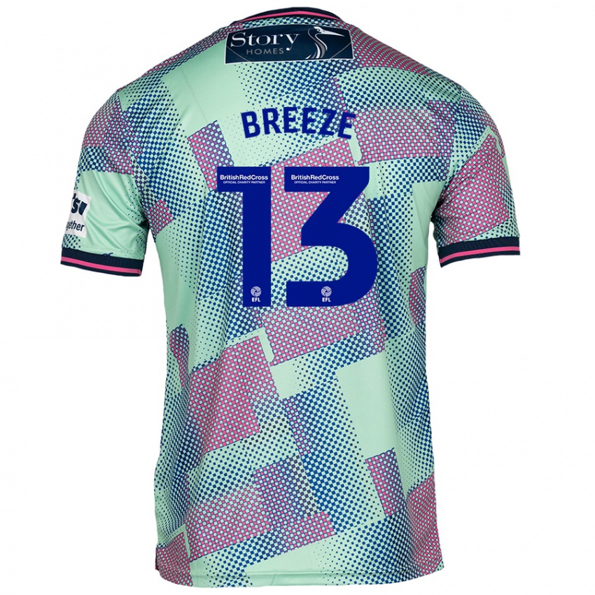 Dětské Gabriel Breeze #13 Zelený Daleko Hráčské Dresy 2024/25 Dres