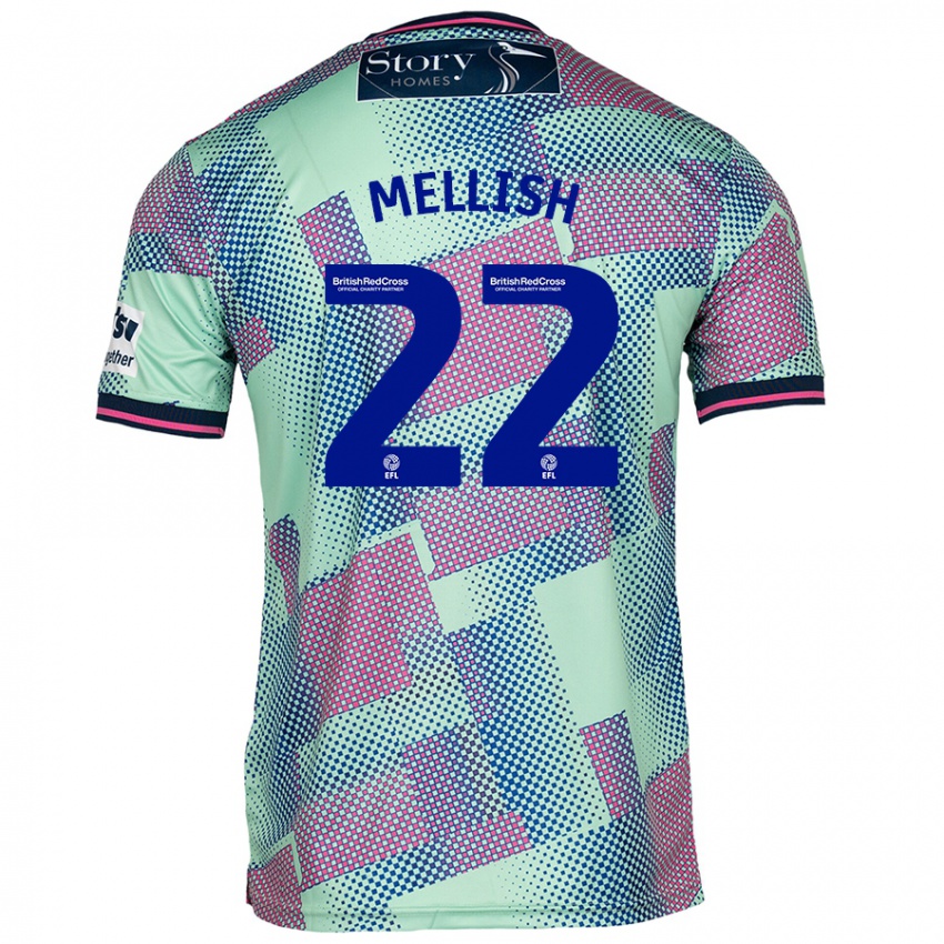 Dětské Jon Mellish #22 Zelený Daleko Hráčské Dresy 2024/25 Dres