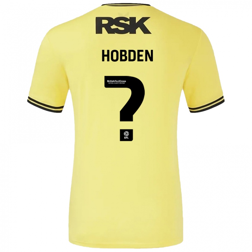 Dětské Ollie Hobden #0 Žlutá Černá Daleko Hráčské Dresy 2024/25 Dres