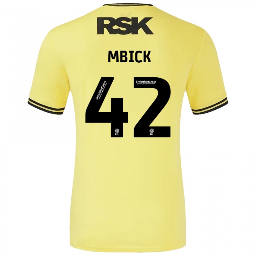 Dětské Micah Mbick #42 Žlutá Černá Daleko Hráčské Dresy 2024/25 Dres