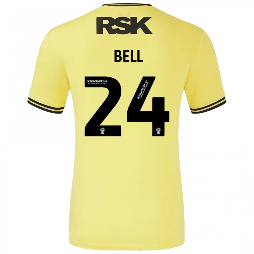 Dětské Taylor Bell #24 Žlutá Černá Daleko Hráčské Dresy 2024/25 Dres