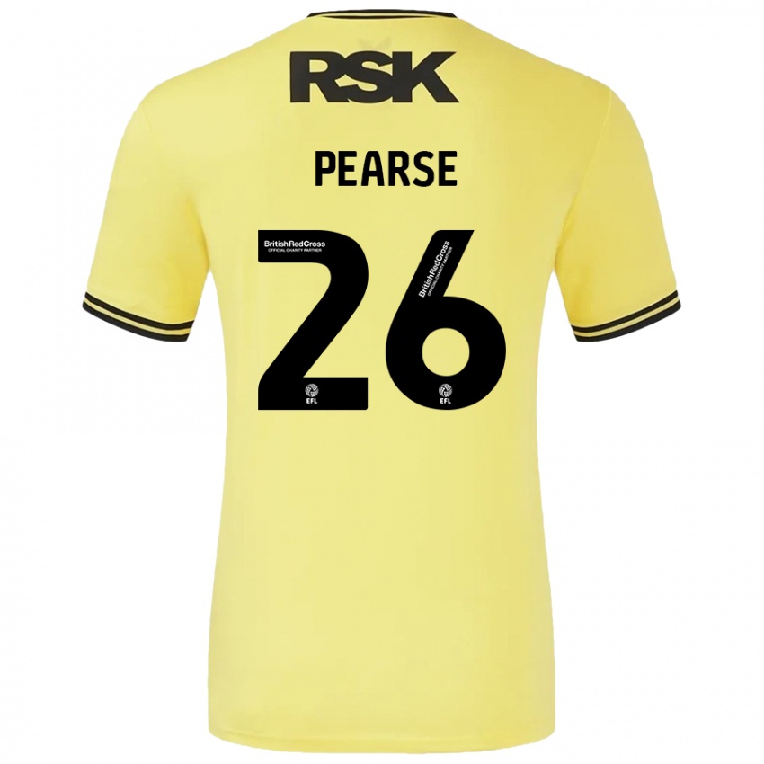 Dětské Gracie Pearse #26 Žlutá Černá Daleko Hráčské Dresy 2024/25 Dres