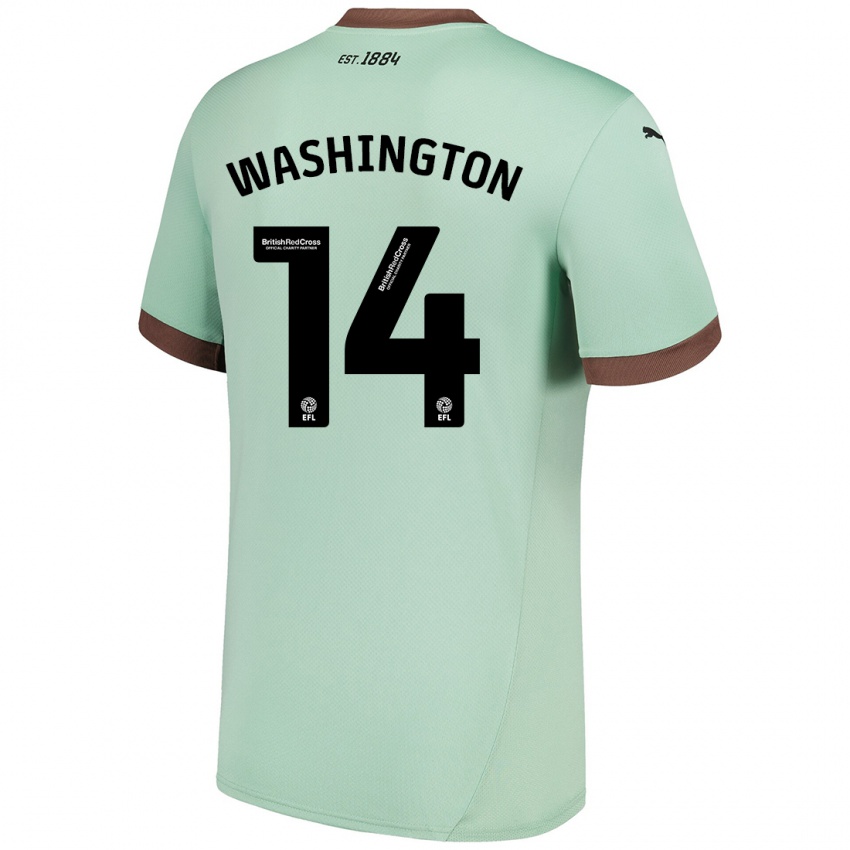 Dětské Conor Washington #14 Bledě Zelená Daleko Hráčské Dresy 2024/25 Dres