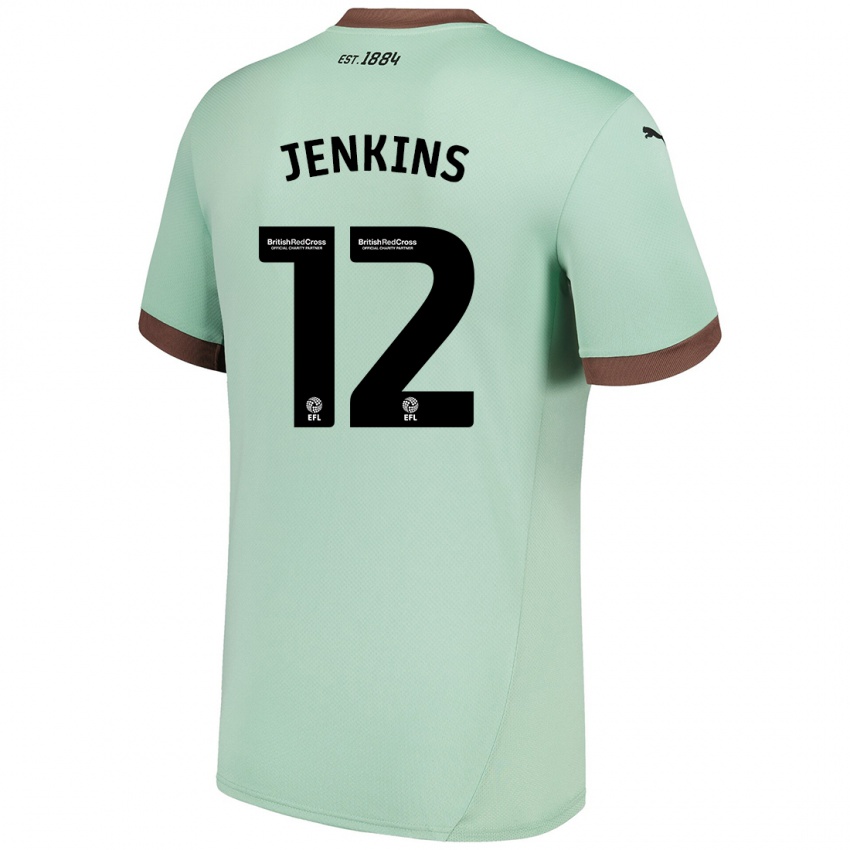 Dětské Camille Jenkins #12 Bledě Zelená Daleko Hráčské Dresy 2024/25 Dres