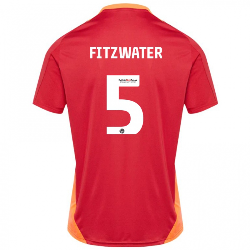 Dětské Jack Fitzwater #5 Modrá Až Bílá Daleko Hráčské Dresy 2024/25 Dres