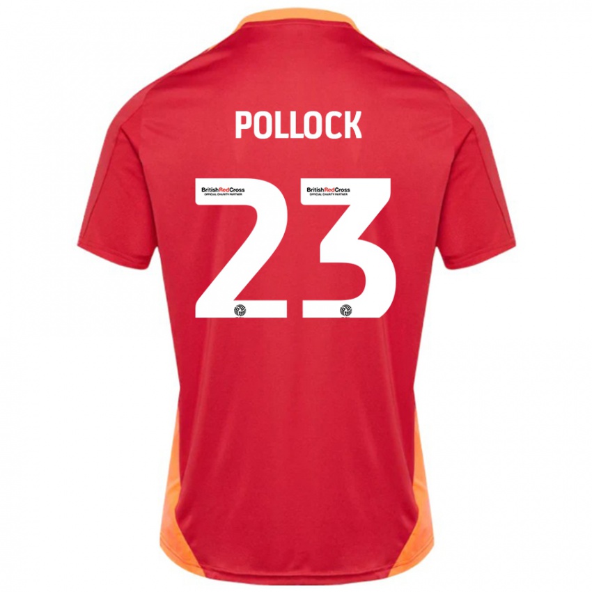 Dětské Amber Pollock #23 Modrá Až Bílá Daleko Hráčské Dresy 2024/25 Dres