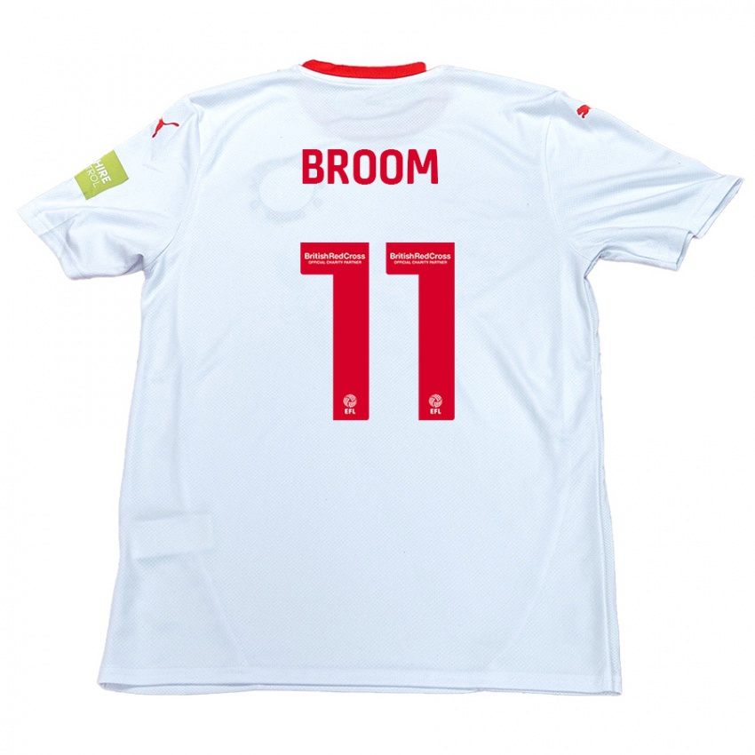 Dětské Ryan Broom #11 Bílý Daleko Hráčské Dresy 2024/25 Dres