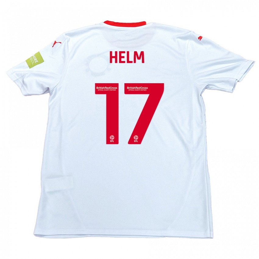 Dětské Mark Helm #17 Bílý Daleko Hráčské Dresy 2024/25 Dres