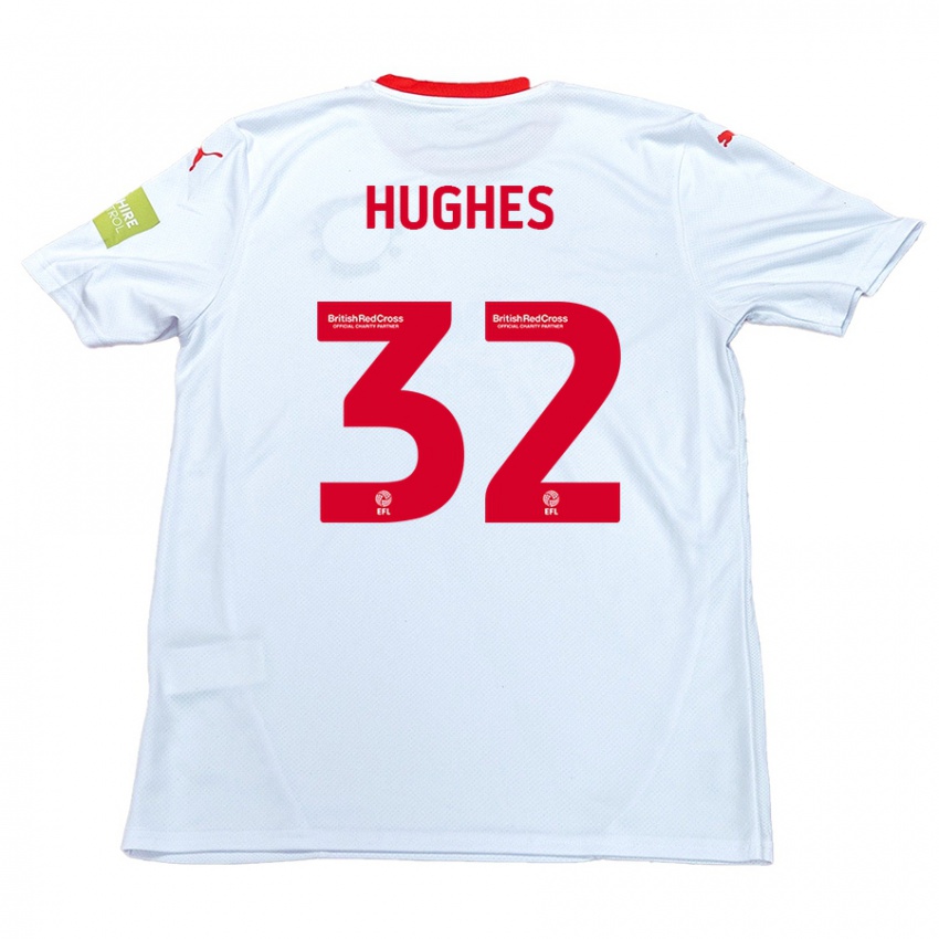 Dětské Kayden Hughes #32 Bílý Daleko Hráčské Dresy 2024/25 Dres