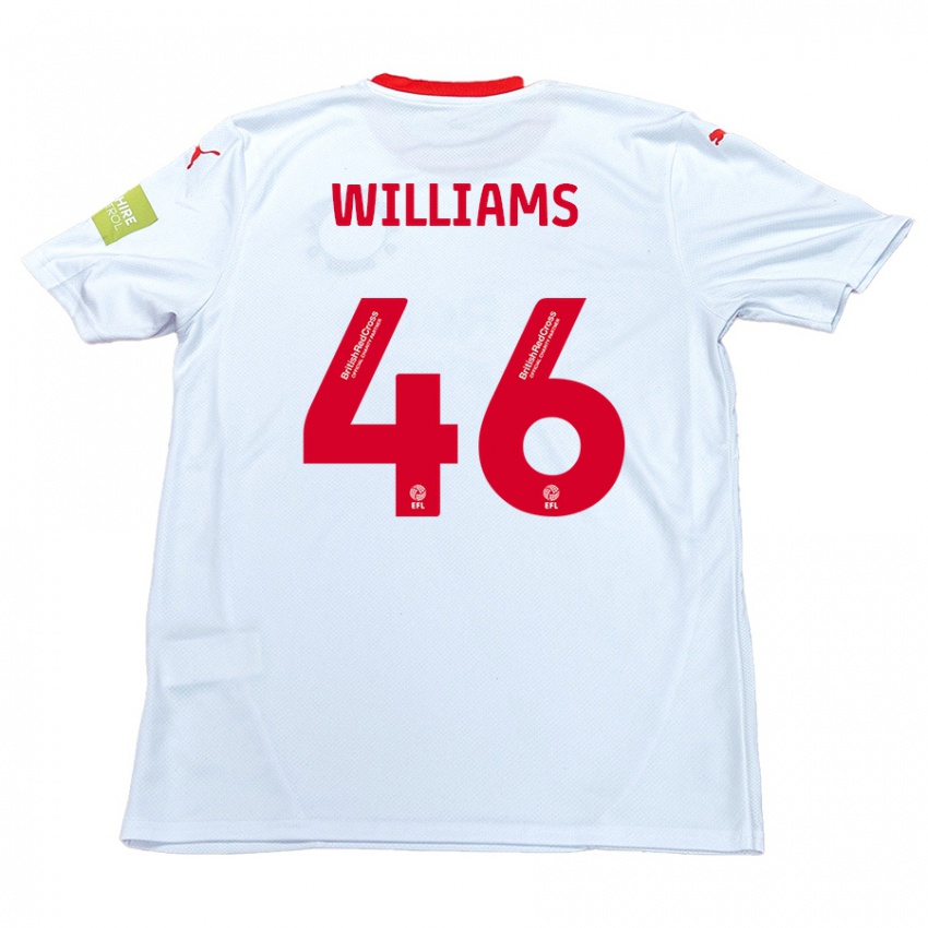 Dětské Theo Williams #46 Bílý Daleko Hráčské Dresy 2024/25 Dres