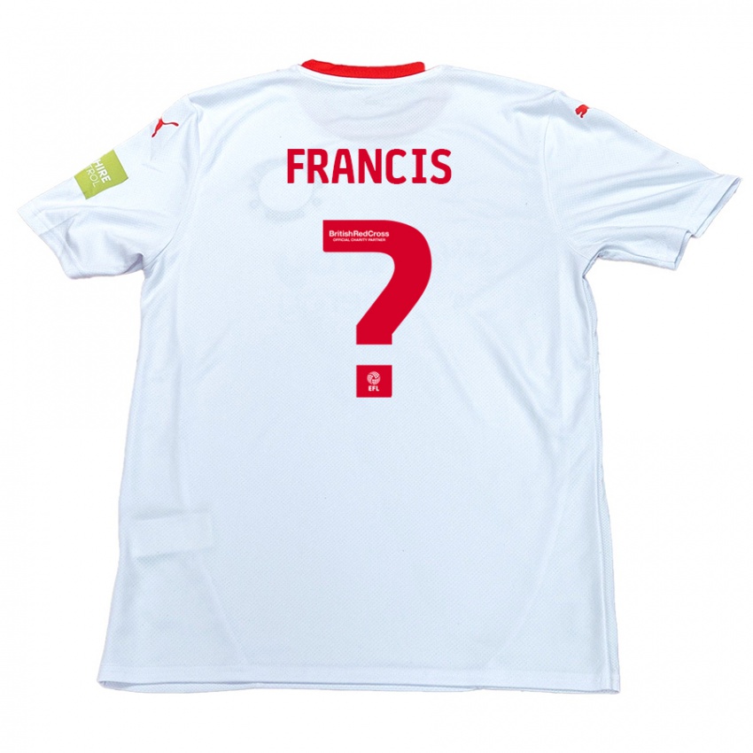 Dětské Dannen Francis #0 Bílý Daleko Hráčské Dresy 2024/25 Dres