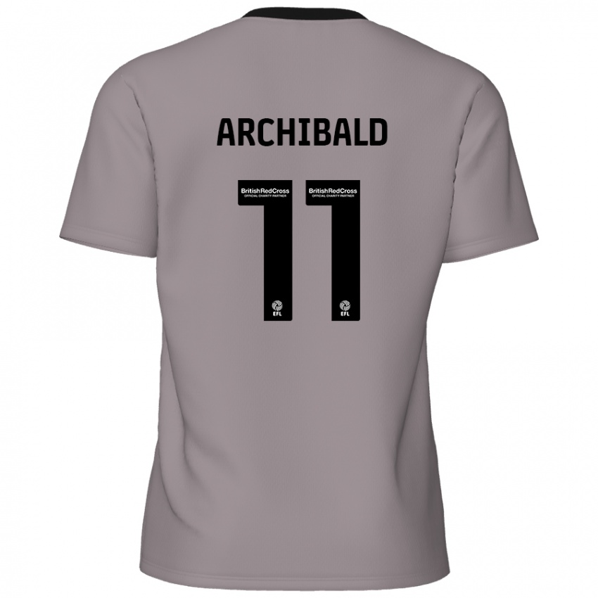 Dětské Theo Archibald #11 Šedá Daleko Hráčské Dresy 2024/25 Dres