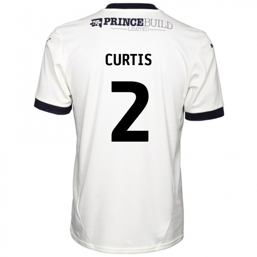 Dětské Sam Curtis #2 Off White Černá Daleko Hráčské Dresy 2024/25 Dres