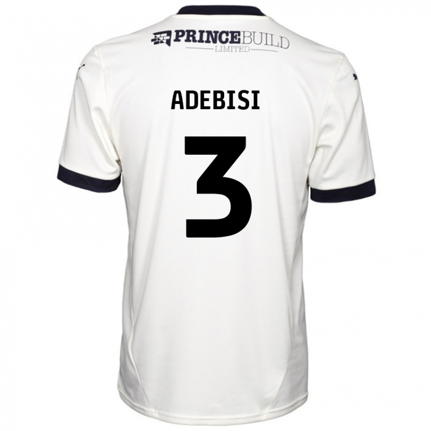 Dětské Rio Adebisi #3 Off White Černá Daleko Hráčské Dresy 2024/25 Dres