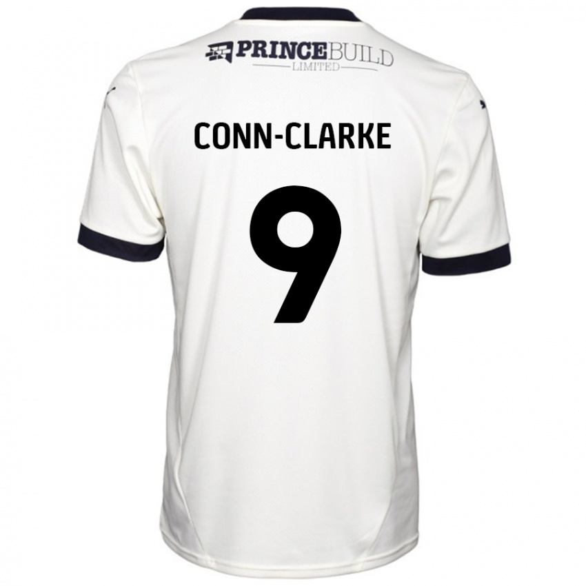 Dětské Chris Conn-Clarke #9 Off White Černá Daleko Hráčské Dresy 2024/25 Dres