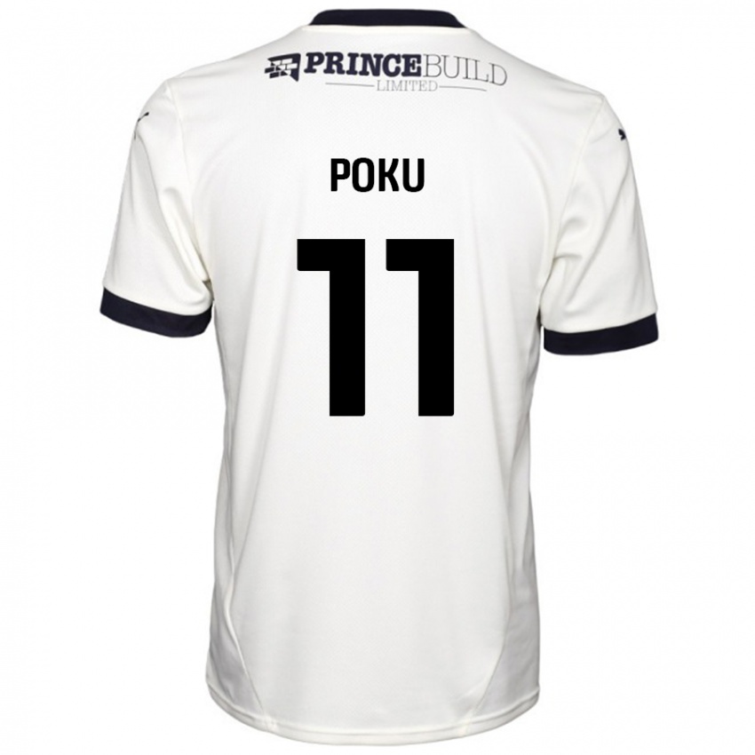 Dětské Kwame Poku #11 Off White Černá Daleko Hráčské Dresy 2024/25 Dres