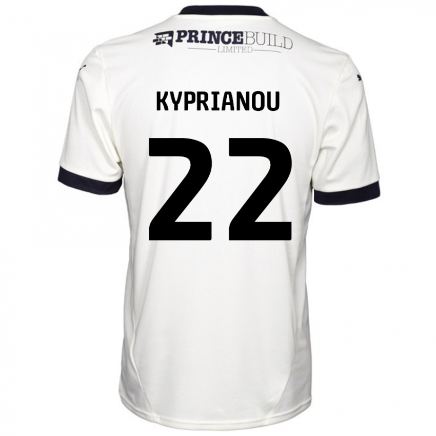 Dětské Hector Kyprianou #22 Off White Černá Daleko Hráčské Dresy 2024/25 Dres