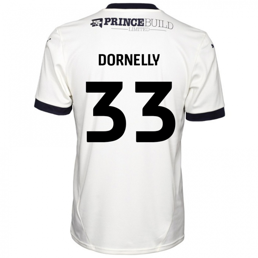 Dětské James Dornelly #33 Off White Černá Daleko Hráčské Dresy 2024/25 Dres