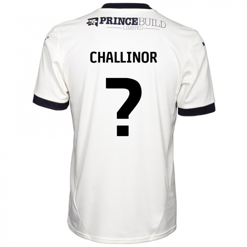 Dětské Ben Challinor #0 Off White Černá Daleko Hráčské Dresy 2024/25 Dres