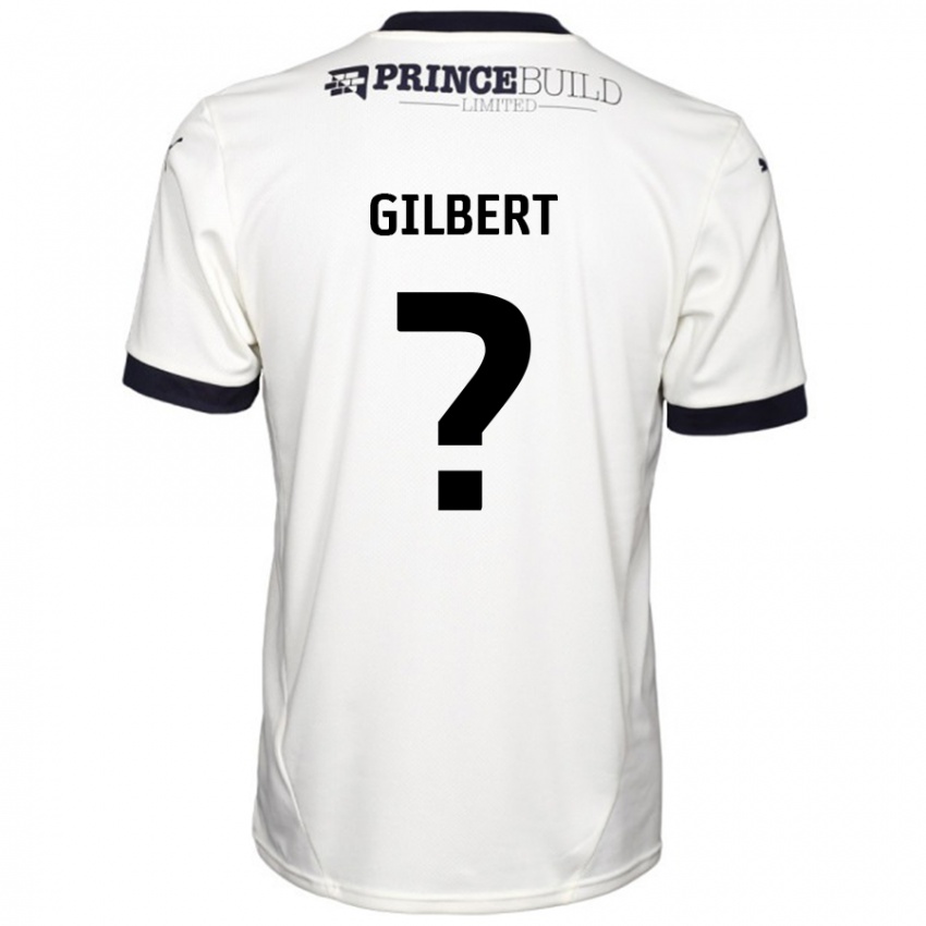 Dětské Luke Gilbert #0 Off White Černá Daleko Hráčské Dresy 2024/25 Dres