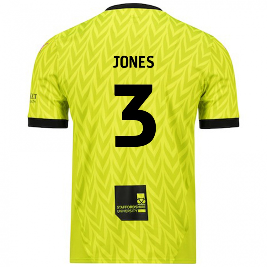 Dětské Dan Jones #3 Fluorescenční Zelená Daleko Hráčské Dresy 2024/25 Dres