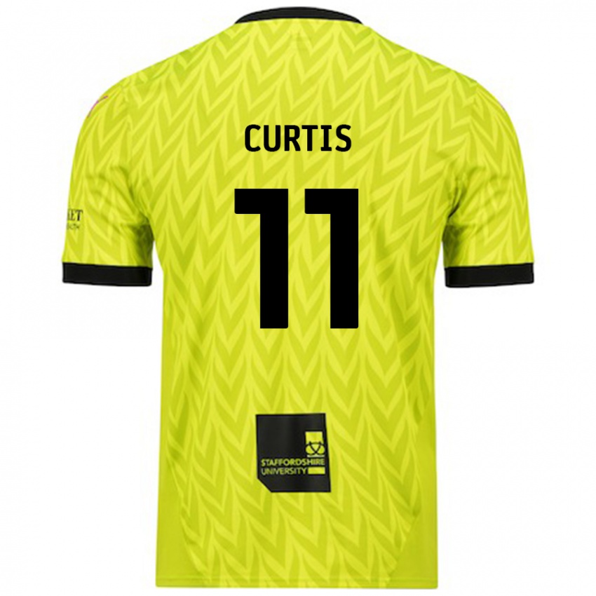 Dětské Ronan Curtis #11 Fluorescenční Zelená Daleko Hráčské Dresy 2024/25 Dres