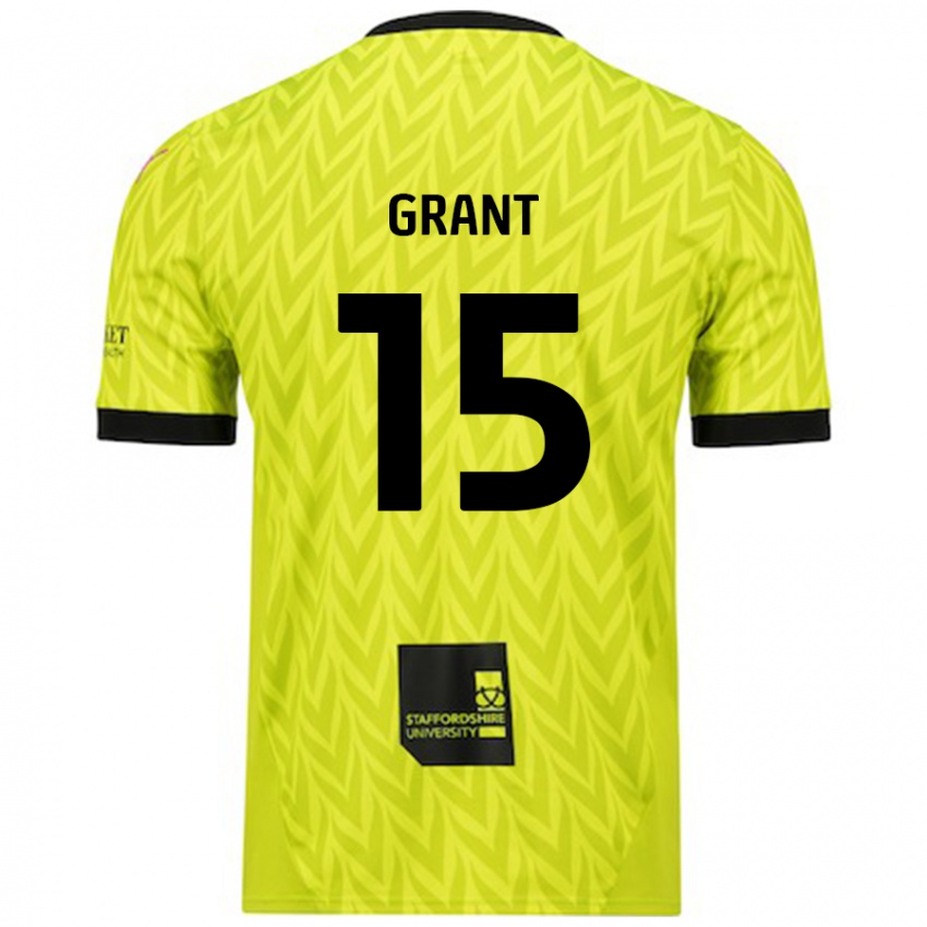 Dětské Conor Grant #15 Fluorescenční Zelená Daleko Hráčské Dresy 2024/25 Dres