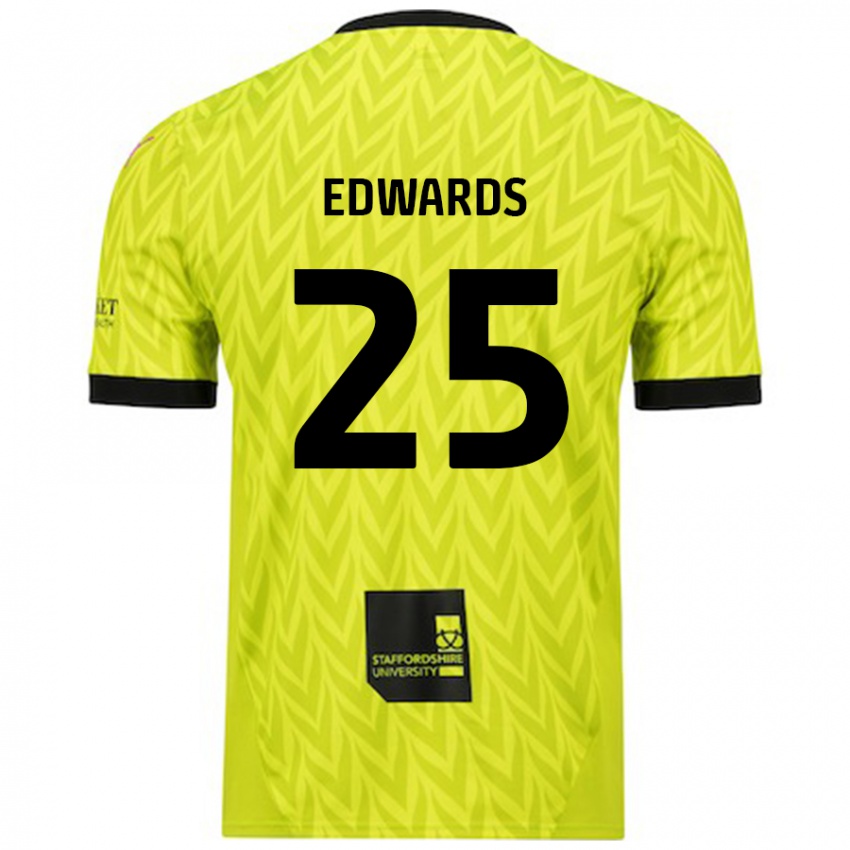 Dětské Diamond Edwards #25 Fluorescenční Zelená Daleko Hráčské Dresy 2024/25 Dres