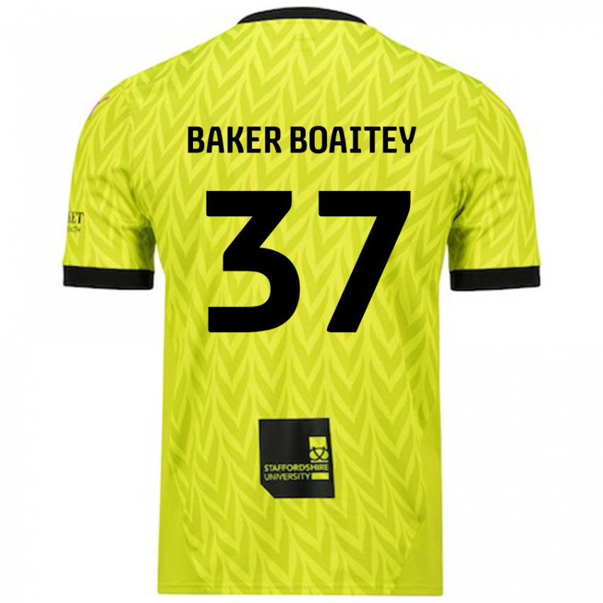 Dětské Benicio Baker-Boaitey #37 Fluorescenční Zelená Daleko Hráčské Dresy 2024/25 Dres