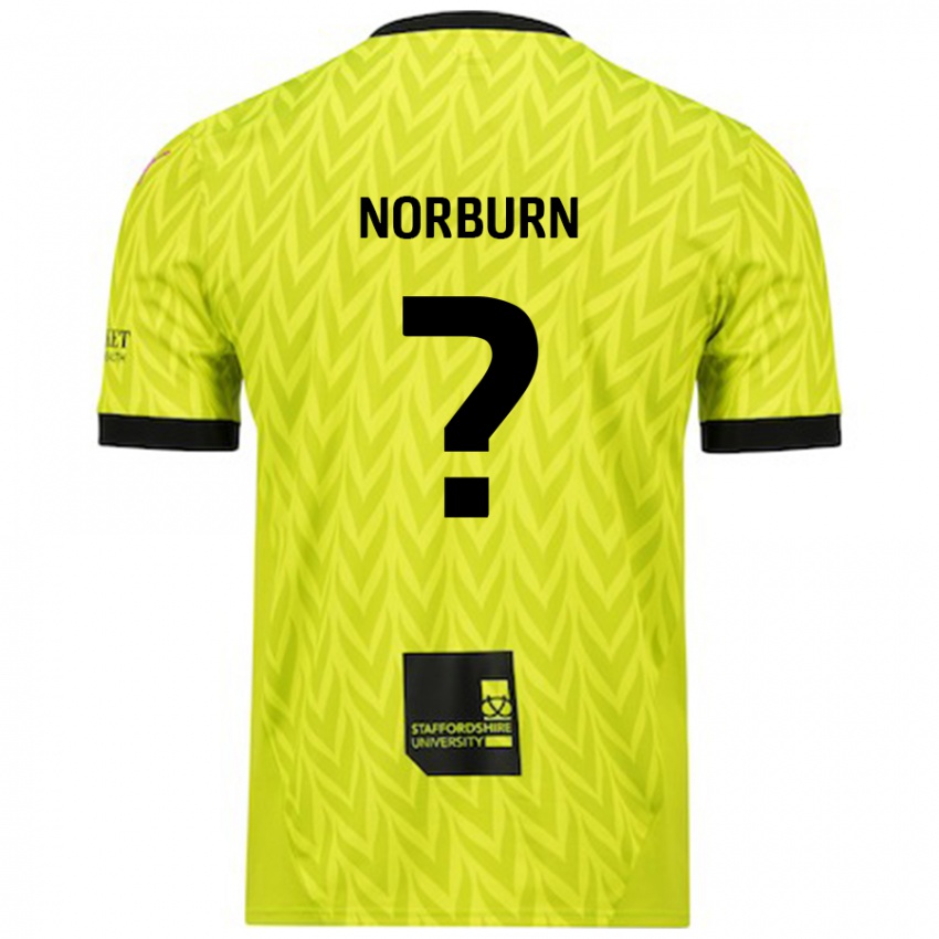 Dětské Dylan Norburn #0 Fluorescenční Zelená Daleko Hráčské Dresy 2024/25 Dres