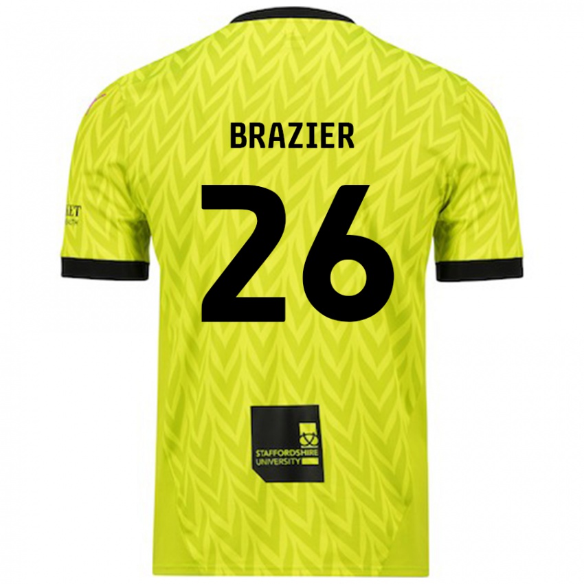 Dětské Liam Brazier #26 Fluorescenční Zelená Daleko Hráčské Dresy 2024/25 Dres