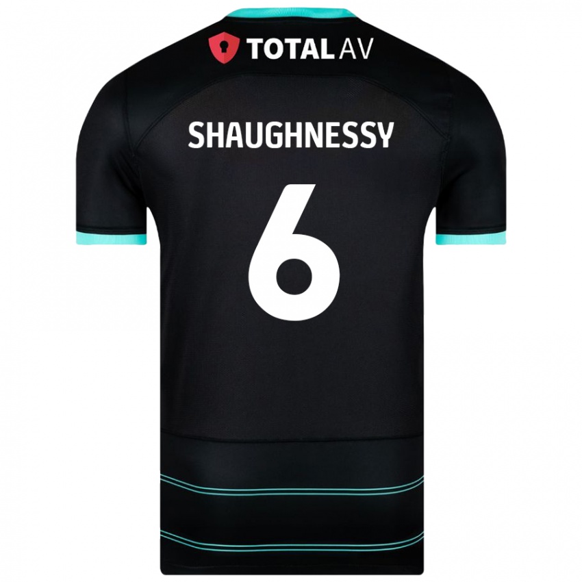 Dětské Conor Shaughnessy #6 Černý Daleko Hráčské Dresy 2024/25 Dres