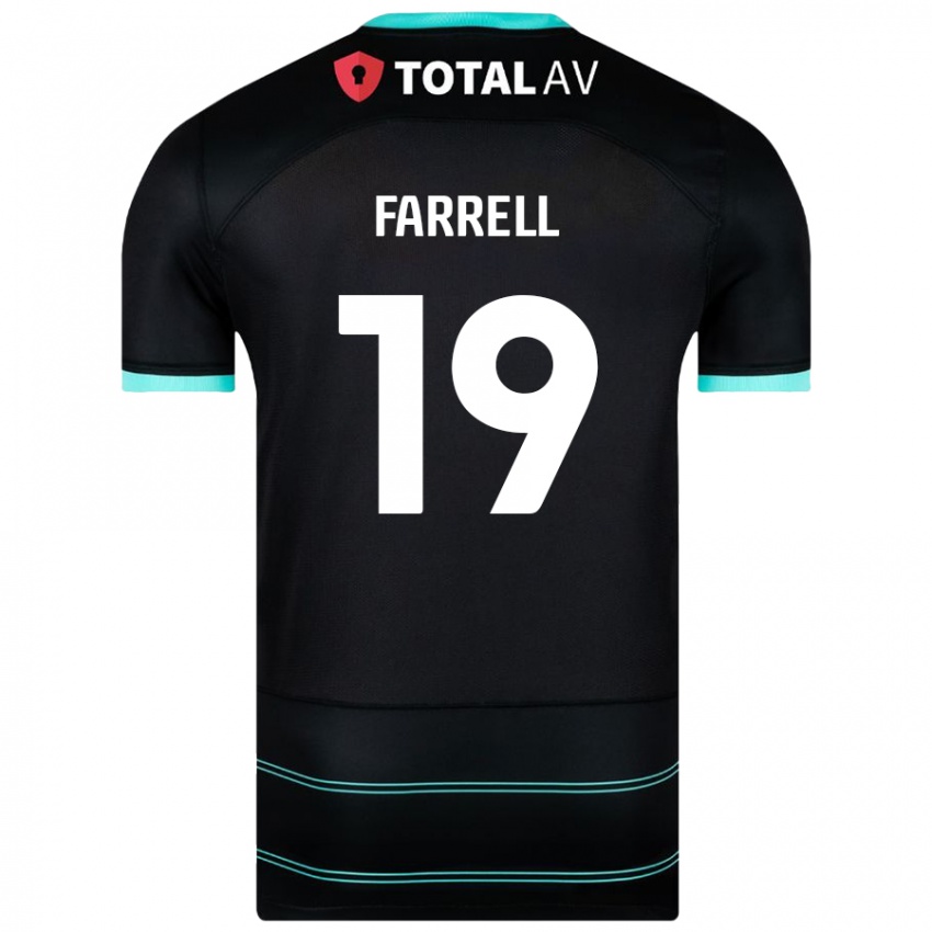 Dětské Jacob Farrell #19 Černý Daleko Hráčské Dresy 2024/25 Dres