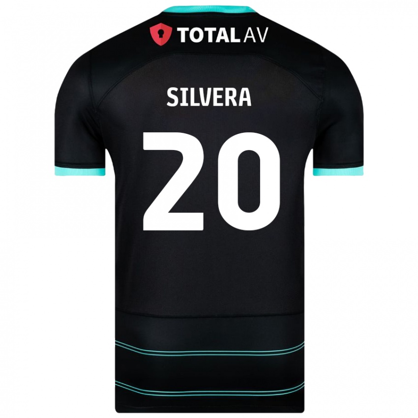 Dětské Sam Silvera #20 Černý Daleko Hráčské Dresy 2024/25 Dres