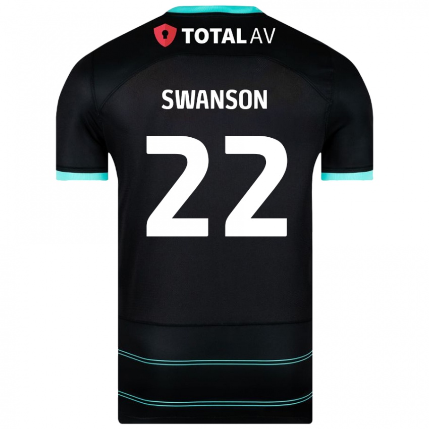 Dětské Zak Swanson #22 Černý Daleko Hráčské Dresy 2024/25 Dres