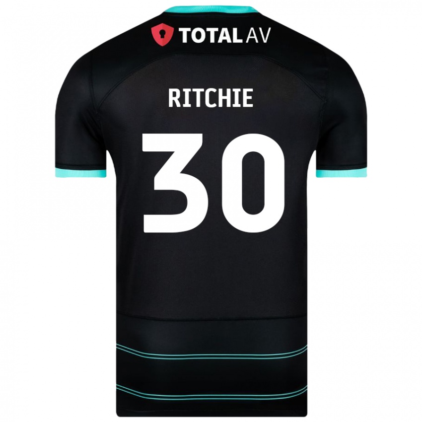 Dětské Matt Ritchie #30 Černý Daleko Hráčské Dresy 2024/25 Dres