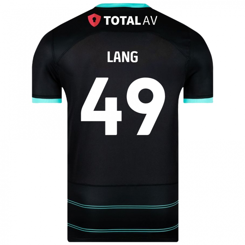 Dětské Callum Lang #49 Černý Daleko Hráčské Dresy 2024/25 Dres