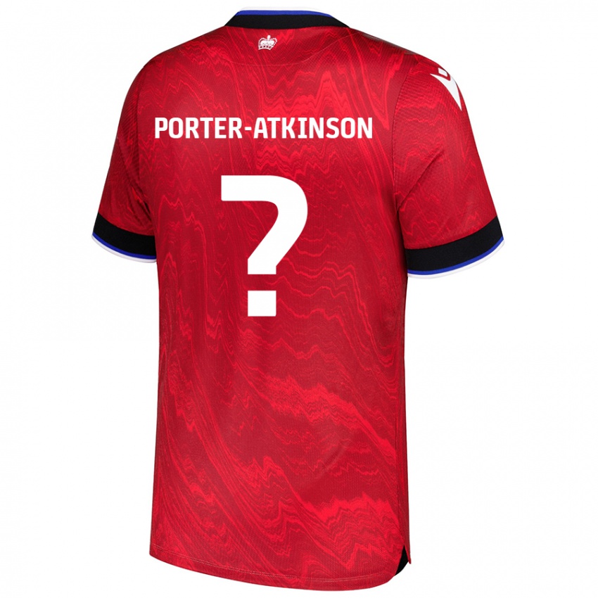 Dětské Jayden Porter-Atkinson #0 Červená Černá Daleko Hráčské Dresy 2024/25 Dres