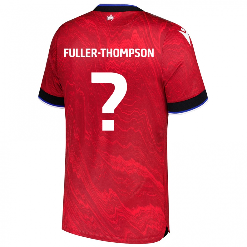 Dětské Kallum Fuller-Thompson #0 Červená Černá Daleko Hráčské Dresy 2024/25 Dres