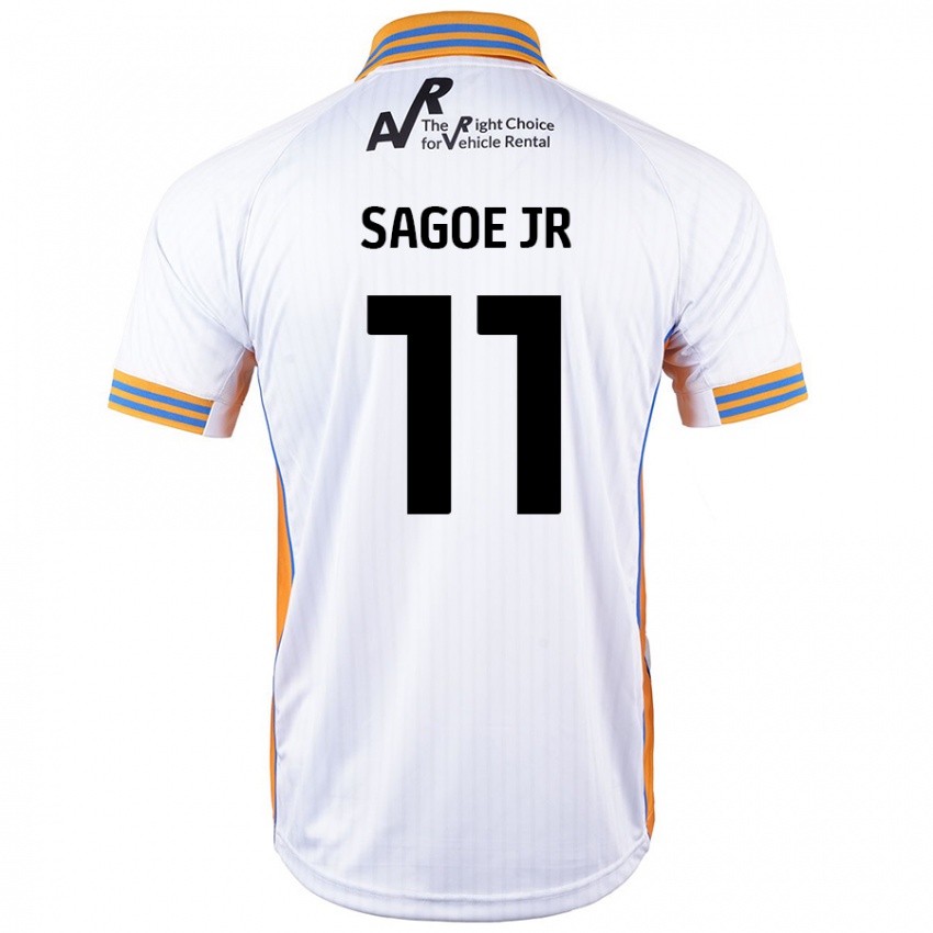 Dětské Charles Sagoe Jr #11 Bílý Daleko Hráčské Dresy 2024/25 Dres