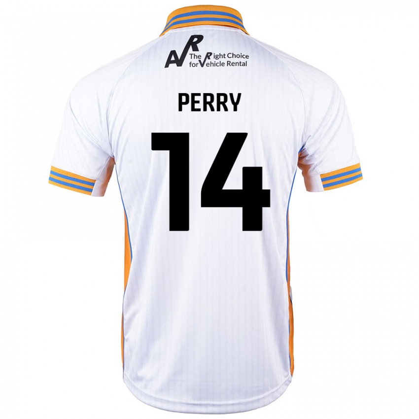 Dětské Taylor Perry #14 Bílý Daleko Hráčské Dresy 2024/25 Dres